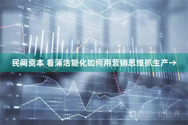 民间资本 看蒲洁能化如何用营销思维抓生产→