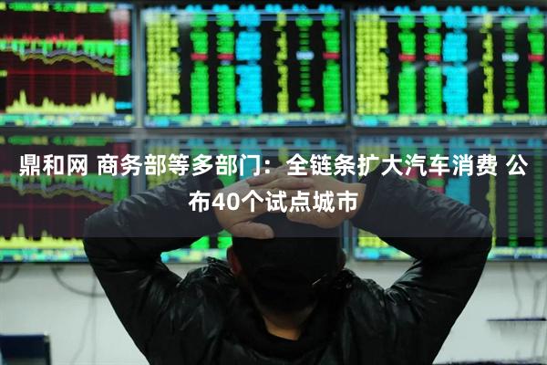 鼎和网 商务部等多部门：全链条扩大汽车消费 公布40个试点城市